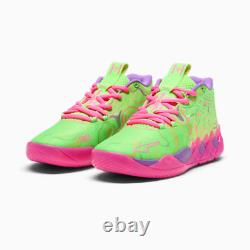 Puma MB. 01 Inverse Toxic Hommes US 14 Violet Vert Rose Parfum Basketball LaMelo Luxe