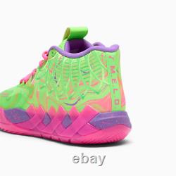 Puma MB. 01 Inverse Toxic Hommes US 14 Violet Vert Rose Parfum Basketball LaMelo Luxe