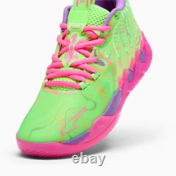 Puma MB. 01 Inverse Toxic Hommes US 14 Violet Vert Rose Parfum Basketball LaMelo Luxe