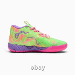 Puma MB. 01 Inverse Toxic Hommes US 14 Violet Vert Rose Parfum Basketball LaMelo Luxe