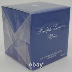 Ralph Lauren Blue Eau De Toilette Vaporisateur Pour Femmes 4,2oz. /125ml Neuf et Scellé