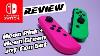 Revue Neon Neon Rose Et Vert Joy Cons Nintendo Commutateur
