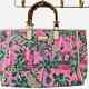 Sac En Toile Rose Vif Et Vert De Lily Pulitzer