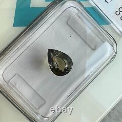 Saphir de changement de couleur rose jaune vert naturel UNIQUE 1.25ct certifié IGI