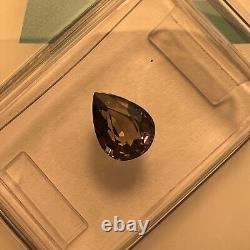 Saphir de changement de couleur rose jaune vert naturel UNIQUE 1.25ct certifié IGI