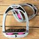 Stirrups Composites Verts Flex-on W Inclined Ultra Grip Tread Silver/pink/grey