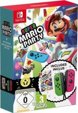 Super Mario Party Joy-con Set Nintendo Switch Vert / Rose Nouveau \ Scellé