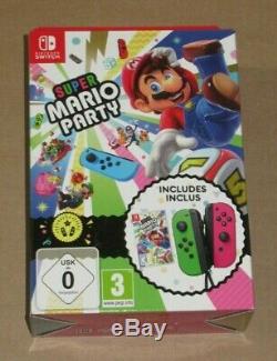 Super Mario Party + Neon Green / Neon Pink Joy-con Nintendo Commutateur Pack Limitée