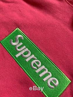 Supreme Box Logo Hoodie 17fw Box Logo Vert Taille XL Rose