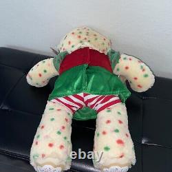 T.n.-o. Construire Un Ours Christmas Cookie Plush Teddy Red Green Polka Dots Sprinkles Elf