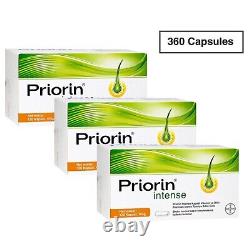 Traitement anti-chute de cheveux BAYER Priorin Intense %100 Original à base de plantes 360 capsules