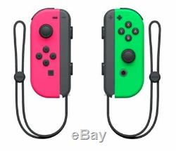 Véritable Nintendo Commutateur Joy-con (r) (l) Contrôleur Sans Fil Neon Vert / Rose