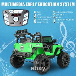 Voiture électrique pour enfants Power Wheels 12V&24V Jeep avec musique et télécommande de mode