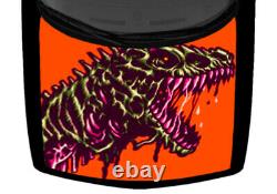 Zombie Raptor Dinosaur Truck Car Hood Wrap Vinyl Graphic Decal Rose Vert Orange